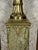 Mid 20th Century Pair of Empire Style Verde Marble and Gilt Mounted Pedestal Columns For Sale In Miami - Image 6 of 7