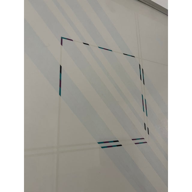 Vibrant 1980s Serigraph signed by Rafael Bogarin, titled “Jupiter 5,” and numbered in pencil. Rafael Bogarin is an...