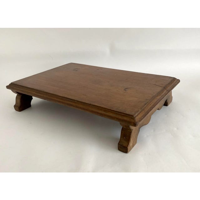 Indian Vintage Wood Riser/Writing Desk For Sale - Image 3 of 11
