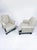Black Mid-Century Low Chairs (Newly Reupholstered/Pair) For Sale - Image 8 of 10