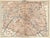 Circa 1900 fold out map of Paris from a French travel atlas. Combined shipping available, please inquire.