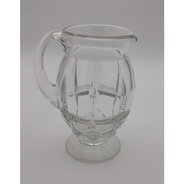 French 1930s Daum Crystal Footed Pitcher For Sale - Image 3 of 4