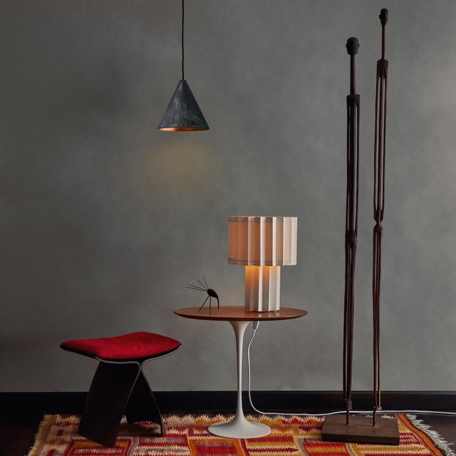 Hans-Agne Jakobsson Darkly Patinated 'Tratten' Pendant. An exclusive made for U.S. and UL listed authorized re-edition of...