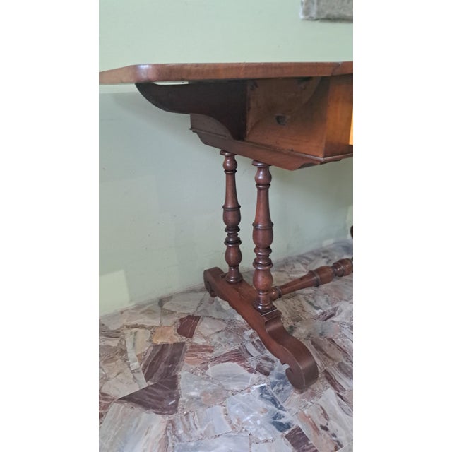 Antique Walnut Counter Desk For Sale - Image 3 of 5