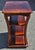 Late 20th Century Federal Style Four-Tier Mahohany Bookmatched Top Side Table in great vintage condition. Measures 20" in...