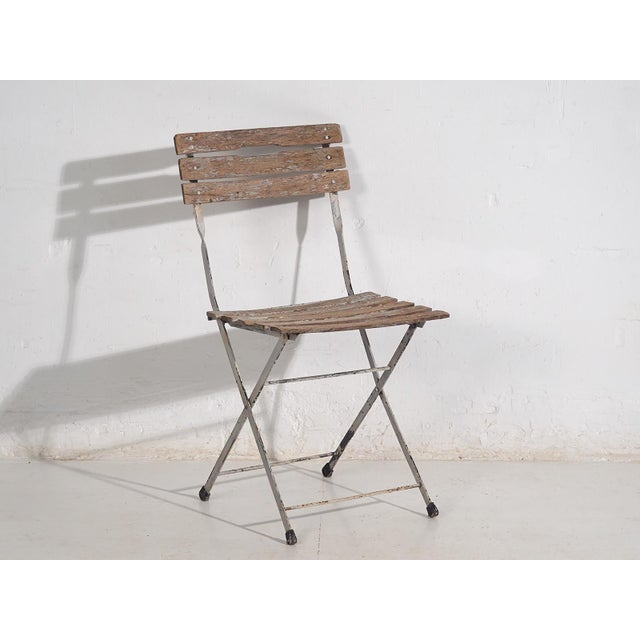 Set of Vintage Folding Garden Chairs, 1920 For Sale - Image 6 of 10