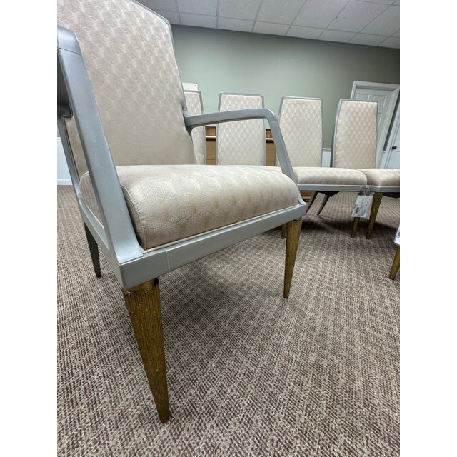 Gray Jean Louis Denoit for Baker Furniture Jasper Dining Chairs- Set of 6 For Sale - Image 8 of 9
