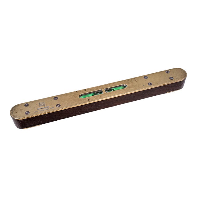Antique Boat Builder's Spirit Level, English, Tradesman's Instrument, Edwardian For Sale