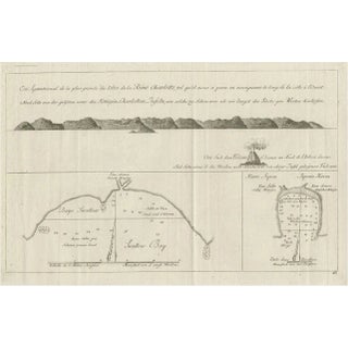 View of the Queen Charlottes Islands Santa Cruz Islands, 1774, Paper For Sale