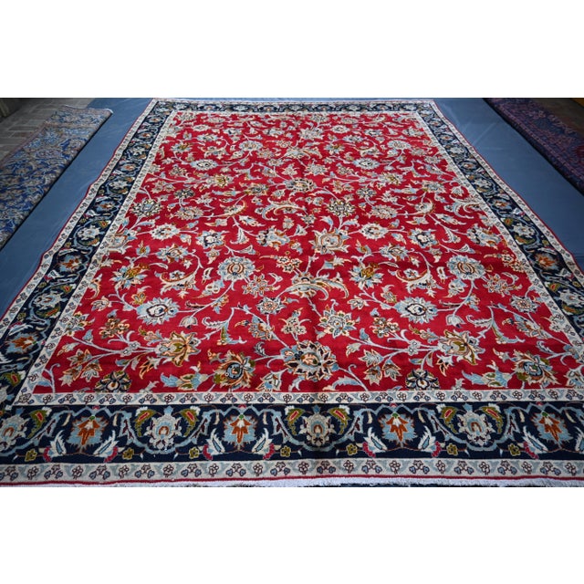 1960s Bold Persian Isfahan Rug For Sale - Image 6 of 7