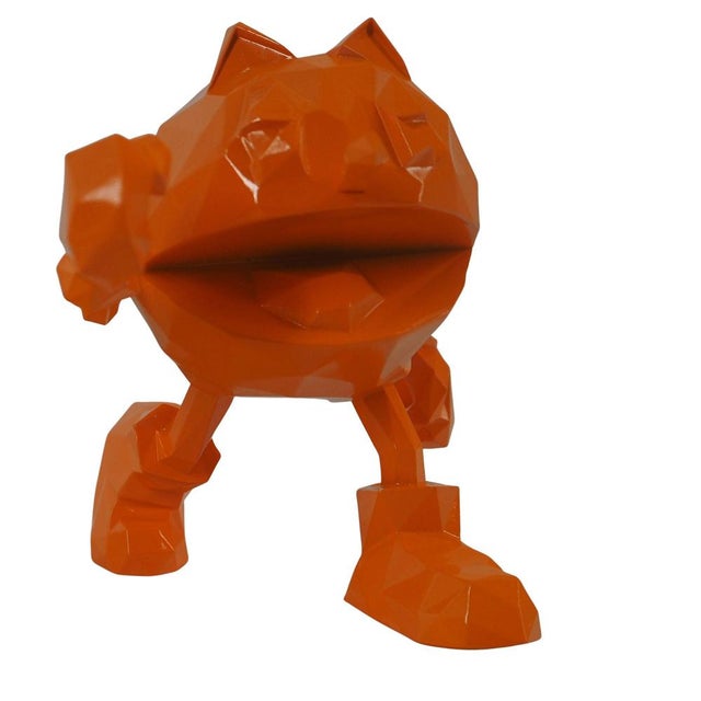 Mini Orange Resin Pac-Man from Richard Orlinski For Sale - Image 5 of 7