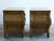 Rococo Pair, Baker French Louis XV Style Oak & Burl Bombé Chest Tables/Nightstands, 1960's-1970's For Sale - Image 3 of 7