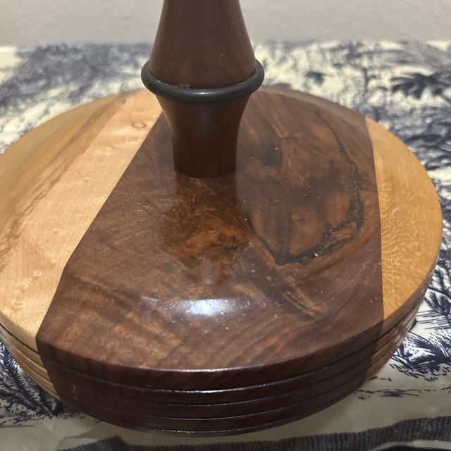 American Large Wooden Yarn Holder For Sale - Image 3 of 8