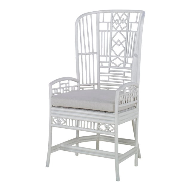 Riviera Rattan Desk Chair, Coconut For Sale