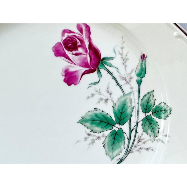 Mid 20th Century Chalet Rose Chop Plate (Round Platter) For Sale - Image 9 of 11