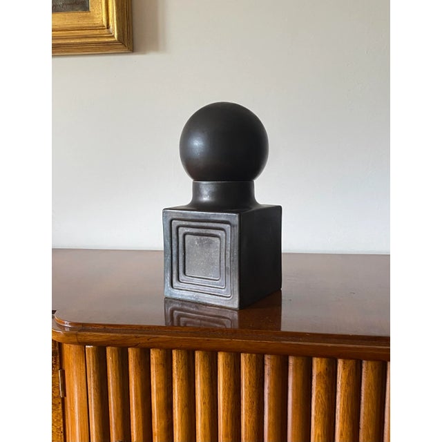 Mid-Century Modern Xavier Feal, Mid-Century Modern Brown Ceramic, France 1960s For Sale - Image 3 of 12