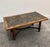 French Slate and Oak Coffee Table with Sculptural Iron Base, 1960s For Sale - Image 15 of 15