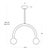 Brass Regina Andrew Happy Steel Pendant, Small, Natural Brass For Sale - Image 8 of 9