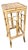 Vintage Burnt Tortoise Shell Finished Bamboo Pedestal/Plant Stand For Sale