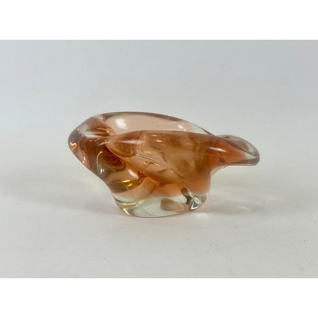 Art Glass Ashtray or Bowl attributed to Josef Hospodka for Chribska Sklarna, 1960s, in Very Good conditions. Designed 1960...