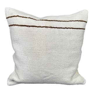 Turkish Hemp Pillow Cushion Natural Beige Brown Cushion Cover 20x20 For Sale
