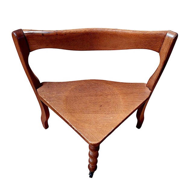 Mid 20th Century Vintage French Provencial-Style, Child-Size Nesting Table and Four Chairs For Sale - Image 5 of 9