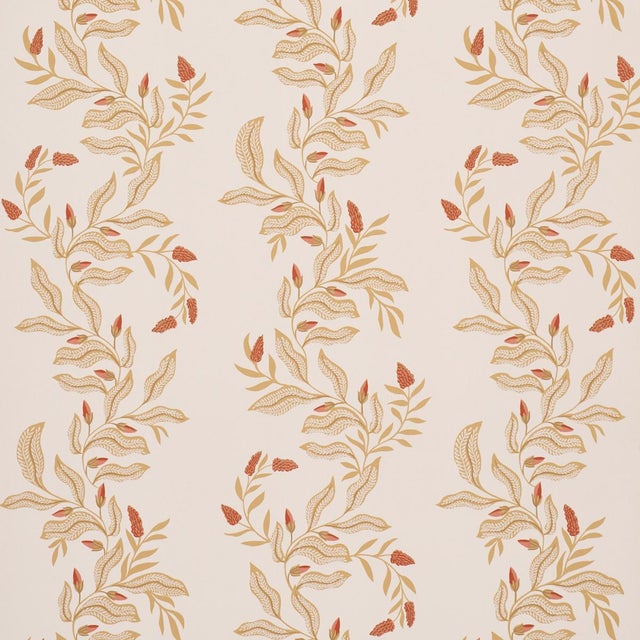 SAMPLE - Schumacher X Laura Gonzalez Vagary Vines Wallpaper In Honeycomb For Sale