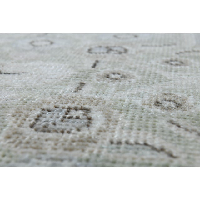 Orange 1970s Vintage Persian Handmade Wool Cotton Orange Area Rug For Sale - Image 8 of 11