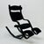 Mid-Century Black Fabric Gravity Rocking Lounge Chair by Peter Opsvik for Stokke, 1980s For Sale - Image 11 of 11