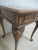 Wood Maitland Smith Carved French Regency Washed Cherry Table For Sale - Image 7 of 13