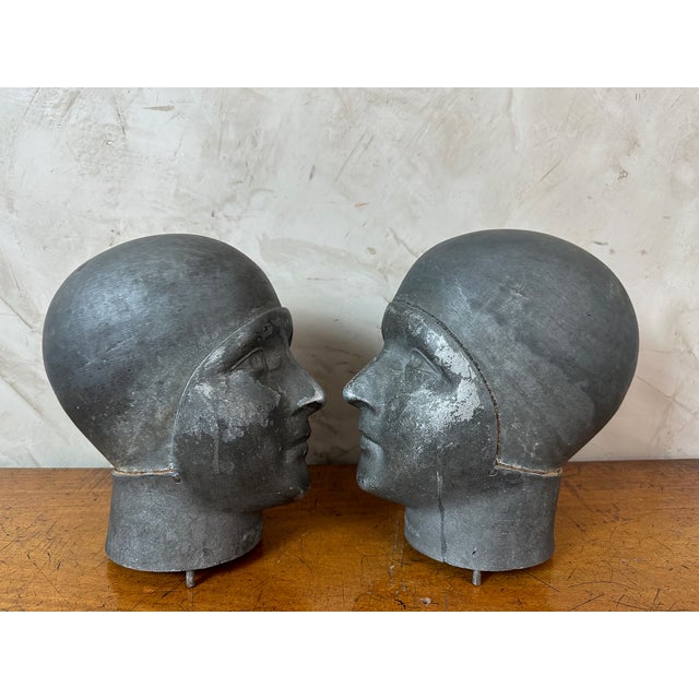 Vintage Hat Heads, 1920, Set of 2 For Sale - Image 6 of 11