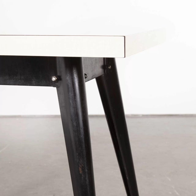 1950's original French T55 Tolix rectangular cafe - kitchen - dining table. Tolix is one of our all time favourite...