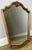 Wood Vintage French Louis Style Oak Wall Mirror For Sale - Image 7 of 7
