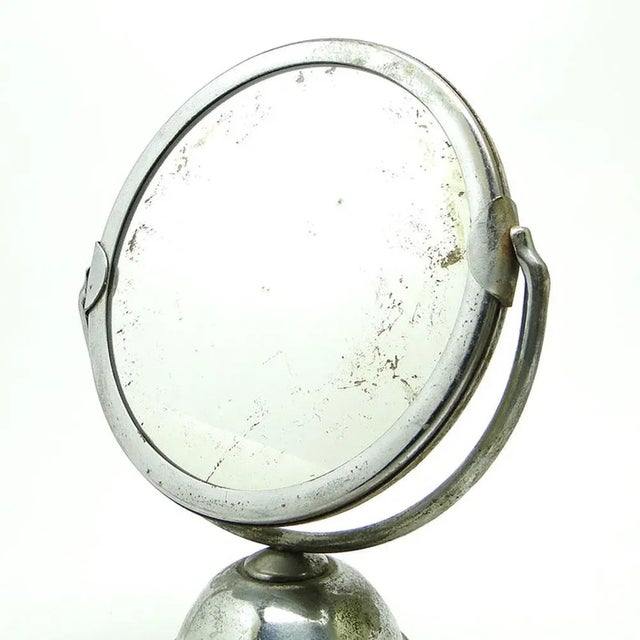 Art Deco Make-Up Mirror, Poland, 1950s For Sale - Image 4 of 8