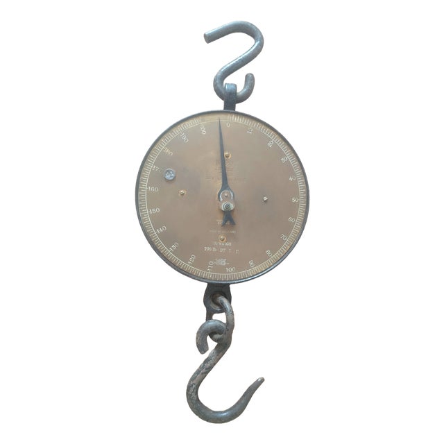 Vintage Industrial No.20t Trade Spring Balance Scale from Salter, 1890s For Sale