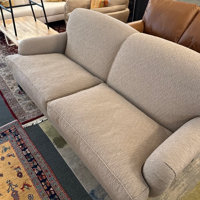 J. Fitzgerald English Traditional Rolled Arm Sofas on Casters, a Pair For Sale - Image 13 of 13