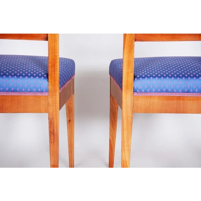 Set of Biedermeier Dining Chairs in Cherry Tree, 1820s For Sale - Image 5 of 10