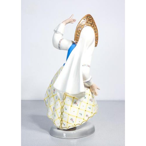 Vintage Russian Ceramic Figurine, 1930s For Sale - Image 9 of 18