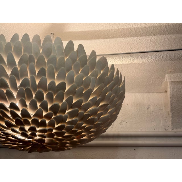 White Serena & Lily Atwater Flush Mount For Sale - Image 8 of 12