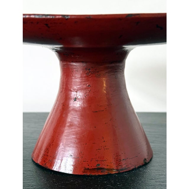Rare Japanese Negoro Stem Dish Momoyama Edo Period For Sale - Image 16 of 18