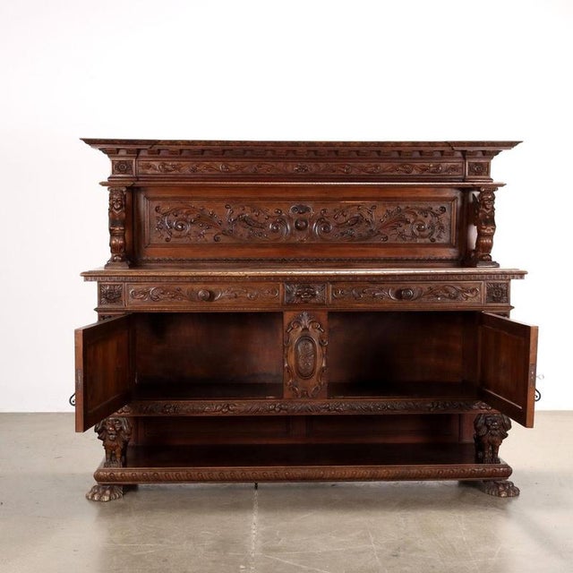 20th Century Neo-Baroque Cupboard in Walnut For Sale - Image 3 of 16
