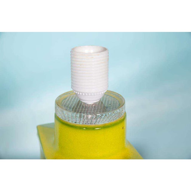 Glass Space Age Zykon Table Lamp by Carl Zilloni for Streuler, 1970s For Sale - Image 7 of 18