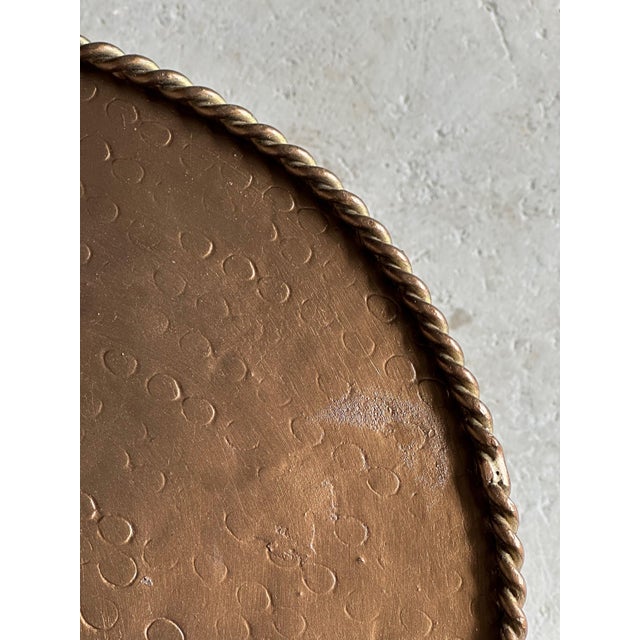 Vintage Spanish Gilt Iron Martini Drinks Table, 1950s For Sale - Image 11 of 17