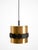 1960s Original 1960s Space Age Pendant Lamp by Doria, Made of Copper-Anodized Aluminum and Black and White Lacquered Metal from Doria Leuchten For Sale - Image 5 of 18