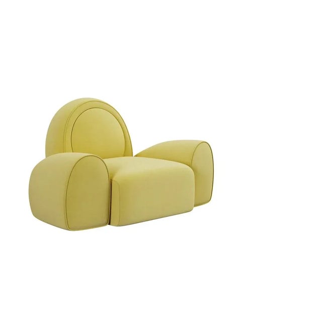 Textile Simone Armchair by Ottiu For Sale - Image 7 of 13