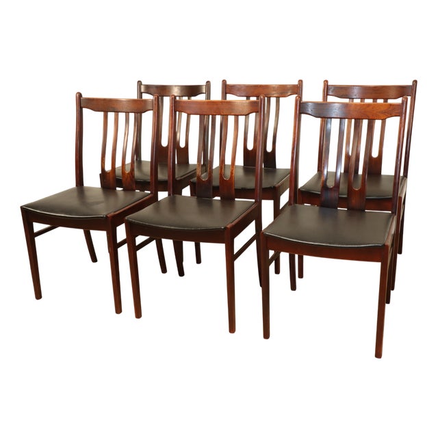 Scandinavian Rosewood Chairs, 1960, Set of 6 For Sale