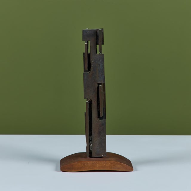 Bronze Mounted Brutalist Sculpture For Sale - Image 4 of 11