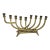 Vintage Wainberg Israel Brass Hanukkah Menorah Mid Century Modern 9 Arm For Sale