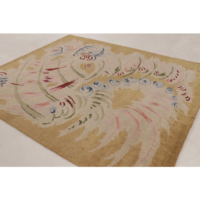 Late 20th Century Contemporary French Art Deco Style Polychromatic Wool Rug, by Rug & Kilim, India For Sale - Image 5 of 10