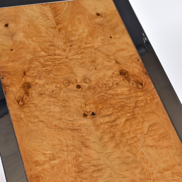 Restored 1970s Pace Collection Burl Wood and Chrome Credenza For Sale - Image 13 of 17